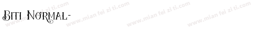 Biti Normal字体转换
